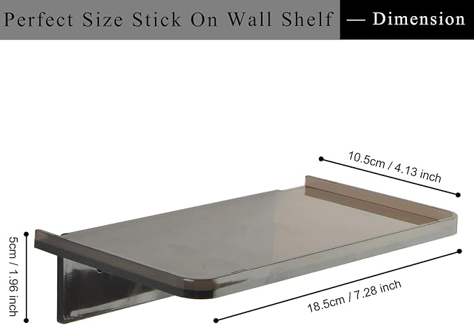 JDYOOMI Acrylic Floating Wall Shelves - Image 2