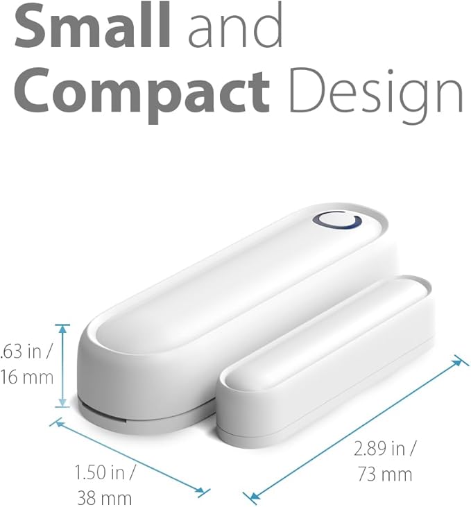 Fosmon 4 Pack WaveLink 51018HOM Add-On Door Contact Sensor Unit (No Receiver) - White