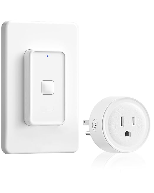 Remote Control Outlet, WILAWELS Remote Outlet Switch with Magnetic Base, Wireless On Off Power Switch for Lights, Lamps, Fan, Home Appliance, 100ft RF Range, 10A/1250W, Pre-Programmed W14RC1106
