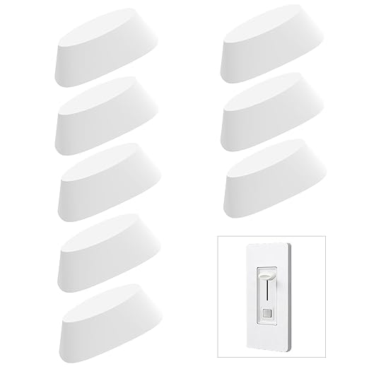 8PCS Dimmer Switch Knob Set | Compatible with Lutron Skylark Models SCL-153P S-600 S-600P S-660PNL S-603P S-603PNL S-603PG S-1000 | Universal Replacement Knobs for Ceiling Lights & Wall Dimmers