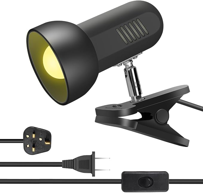 RONG&LAN Clip lamp, 360° Rotation Clip on Lamp Portable Book Reading Light by RONG%26LAN