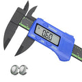 Electronic Digital Caliper, Plastic Vernier Caliper, Caliper Measuring Tool with Inch/Millimeter Conversion, Extra Large LCD Screen, 0-6 Inch/0-150 mm, Auto Off Featured Micrometer Ruler