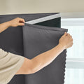 AJAZZ 100% Blackout Stick Curtain Portable Black Out Curtains Adhesive Curtains by AJAZZ