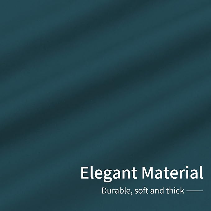 Easy-Going Thermal Grommet Blackout Curtains, 2 Panels 42x84 in | Peacock Blue - Image 6