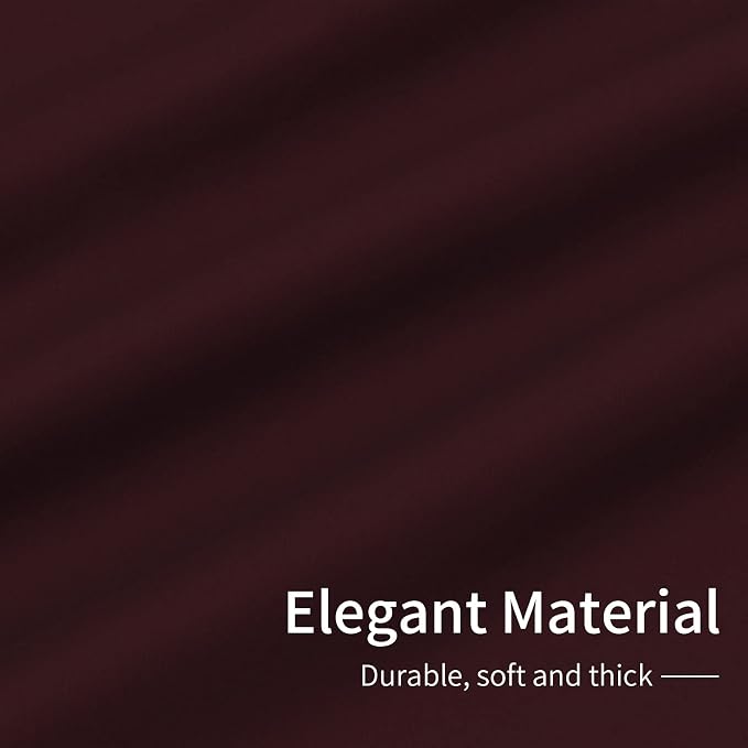 Easy-Going Thermal Grommet Blackout Curtains, 2 Panels 42x63 in, Wine | - Image 6