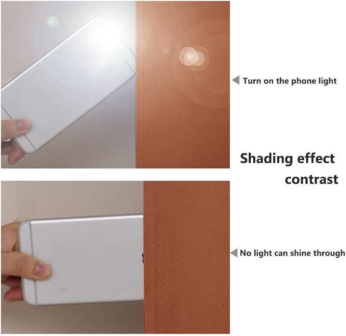 NICETOWN Full Shade Curtain Panels, Burnt Orange, Pair of Thermal Insulated & - Image 3