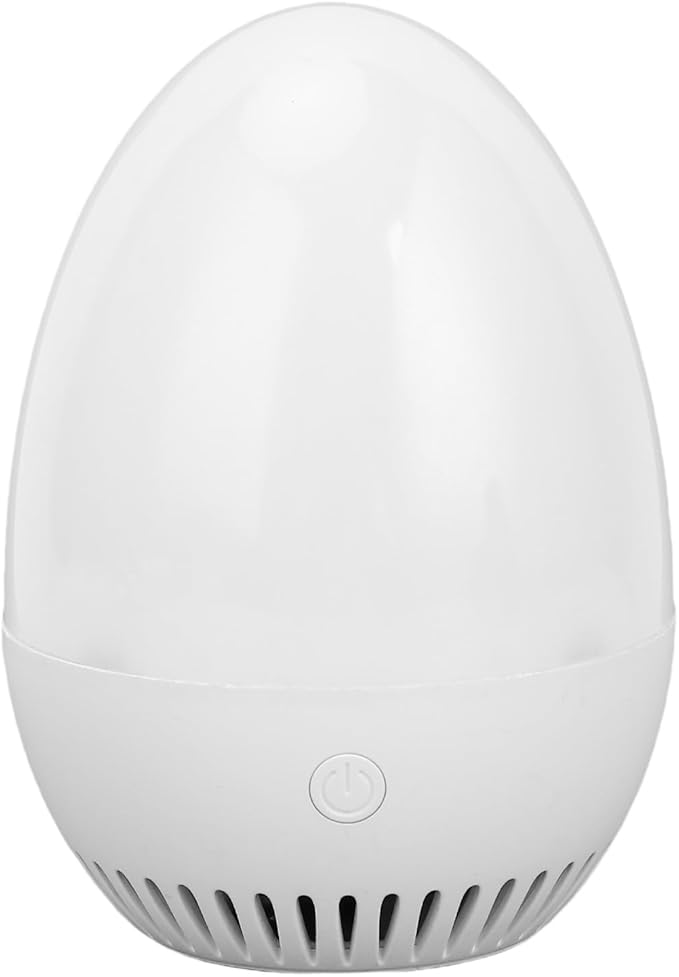 Smart CO2 Detector Air Quality Meter with WiFi Connectivity NDIR Sensor Real Time Monitoring for Home Office Indoor Spaces USB Rechargeable Egg Shaped Design