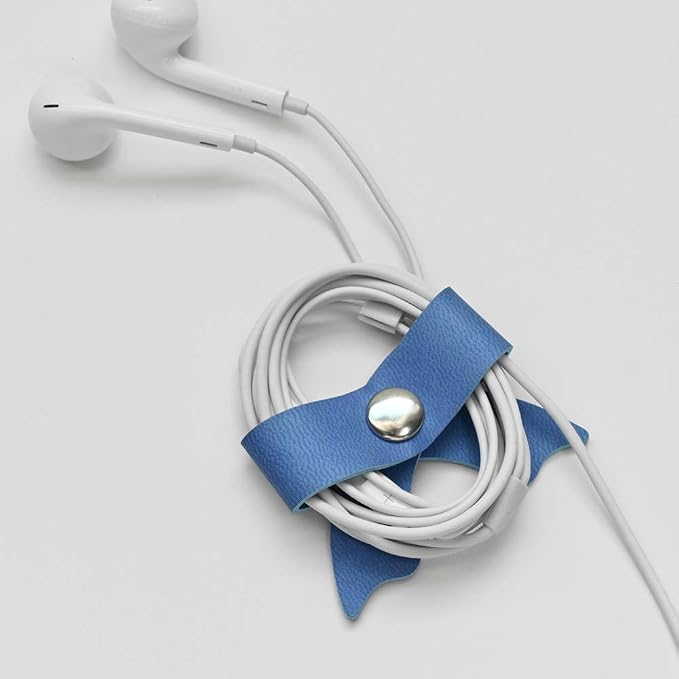 5 Pack Cord Organizer, Bow Cord Keeper, Cable Organizer USB Holder, Leather - Image 8