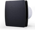 Zeyzer Black Bathroom Fan 110 CFM 1.0 Sone 5.9" Duct Square Ceiling or Wall Mount Ventilation Exhaust Fan for Bathroom/Corridor/Office/Laundry Room/SHop