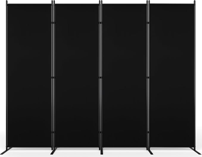 AKTOP 4 Panel Room Divider, Non-See-Through Freestanding Screen - Image 9