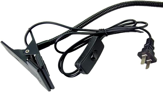 QUANS 5W 3 Colors LED Clip on Tube Flexible Work Desk Table Bed Light Black | - Image 8