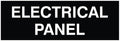 All Quality Basic Electrical Panel Sign - Fire Regulation Safety Compliance Sign - Black - Medium (1 Pack)