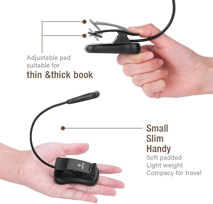 Vekkia 3000K Warm LED Rechargeable Book Light | Easy - Image 5