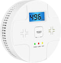 Combination Smoke Carbon Monoxide Alarm Detector Powered by Battery,Dual Alarm Sensor of Smoke and CO,Easy to Install