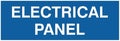 All Quality Basic Electrical Panel Sign - Fire Regulation Safety Compliance Sign - Blue - Small (1 Pack)