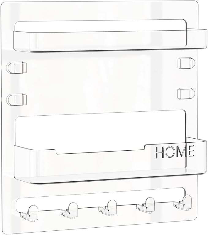 Bedside Shelf for Dorm Bed, Small Room and Nightstand, Wall Mounted Floating - Image 9