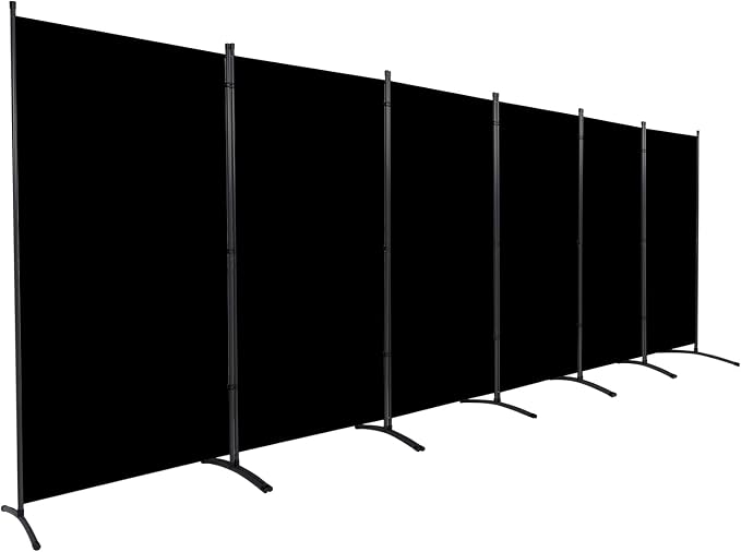 Room Divider 6FT Folding Privacy Screens, 6 Panel Partition Room Dividers | by HOMSCREENER
