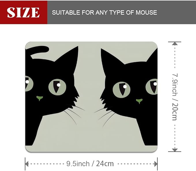 Cat Square Mouse pad, Texture, Waterproof, Anti Slip Rubber Base, Computer Mouse pad, Laptop Mouse pad