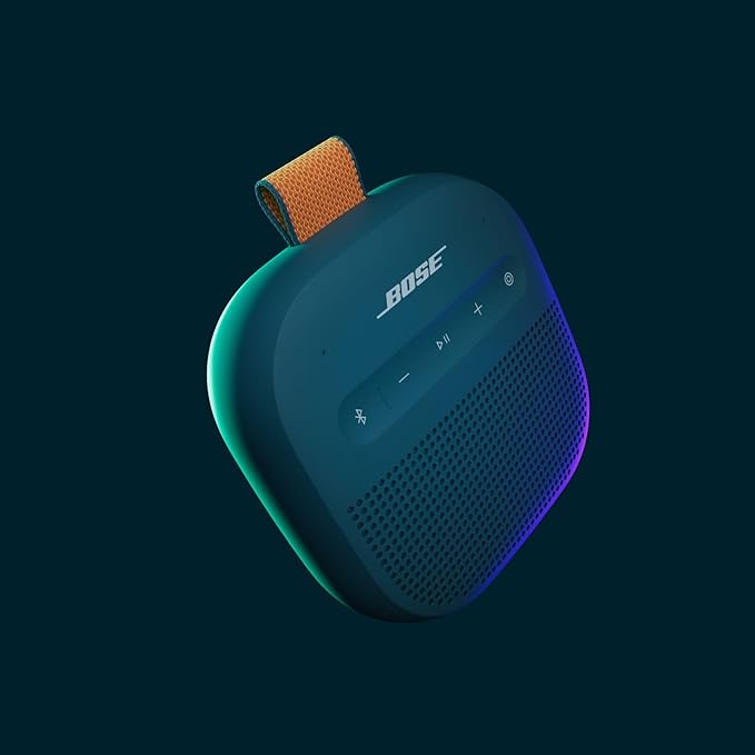 Bose New SoundLink Micro Portable Bluetooth Speaker (2nd Gen), Wireless Outdoor Speaker, Up to 12 Hours Battery Life, Waterproof and Dustproof, Twilight Blue - Limited Edition Color