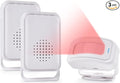 Motion Sensor Alarm Motion Detector Alarm Doorbell Indoor Alarms Business Door Entry Chime Multifunctional Door Alarms Wireless Detector with LED Indicator & Vibration (1 Sensor + 2 Receiver)