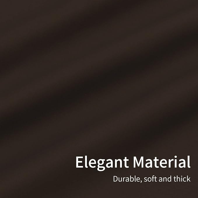 Easy-Going Thermal Grommet Blackout Curtains, 2 Panels 46x63 in, Dark Brown | - Image 6