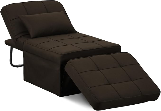 Sofa Bed, Convertible Couch Chair 4 in 1 Multi-Function Modern Folding Ottoman - Image 9