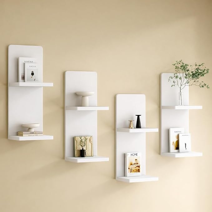 Floating Wall Shelves Set of 2, Modern Storage - Image 5