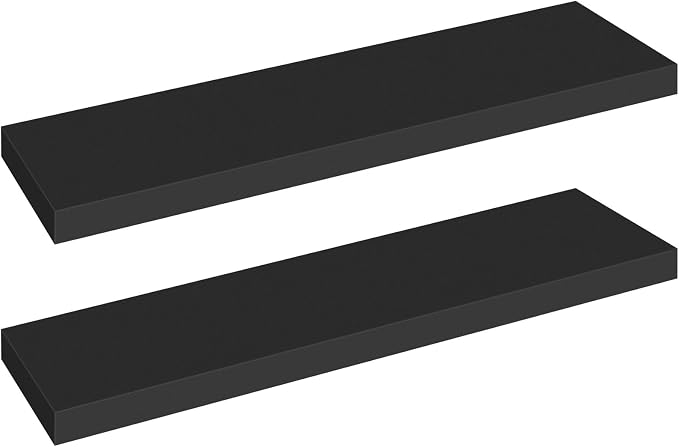 HOOBRO Floating Shelves for Wall, Wall Mounted Shelf Set of 2, 31.5" Hanging by HOOBRO