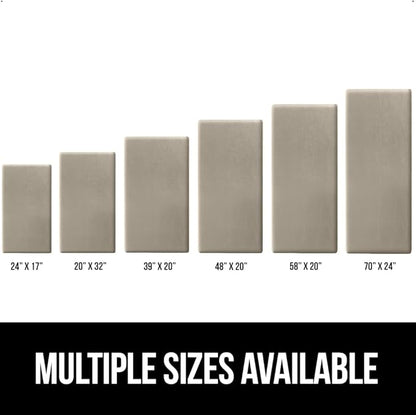 GORILLA GRIP Comfortable Cushioned Kitchen Mats for Floor, Waterproof and Stain Resistant Soft Top, 3/4 Inch Thick Ergonomic Standing Desk Anti Fatigue Mat, Foam Supports Ankles and Feet, 17x24, Taupe