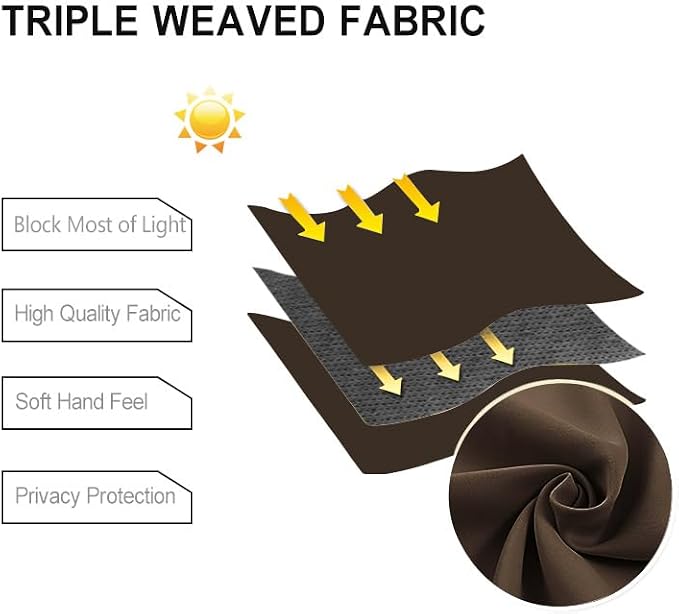 DWCN Blackout Short Curtains for Bedroom - Image 5