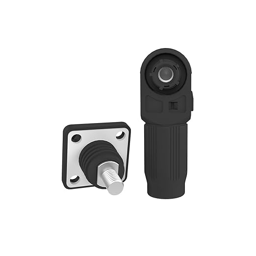 150A Battery Energy Storage Connector, 35mm² High Current Connectors IP67 Waterproof Stud Wiring Power Adapter Quick Plug Terminal Right Angle Plug and Socket (1500V Black)