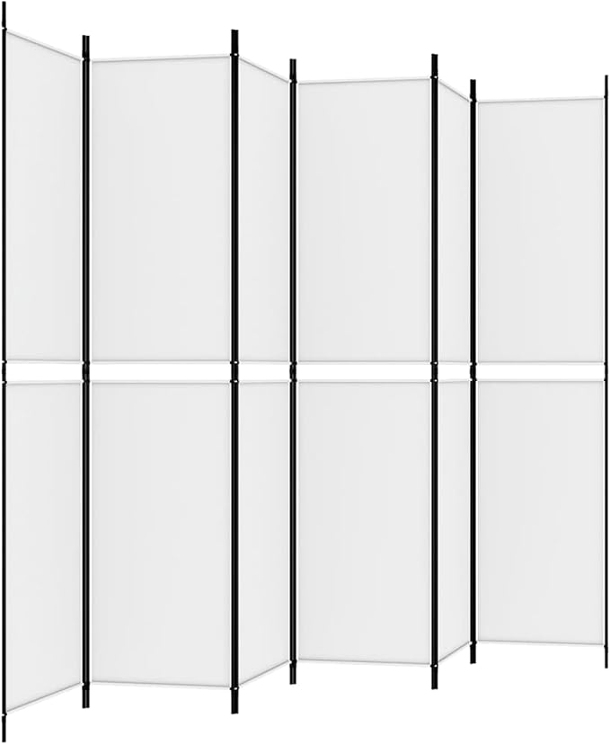 Gecheer 6-Panel Room Divider, Foldable Fabric Room Screen - Image 5