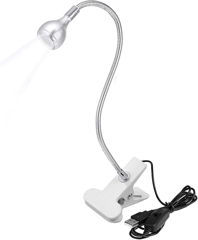 LED Desk Lamp Clip On Light, 360°Flexible Gooseneck and Clamp Reading Light | - Image 2