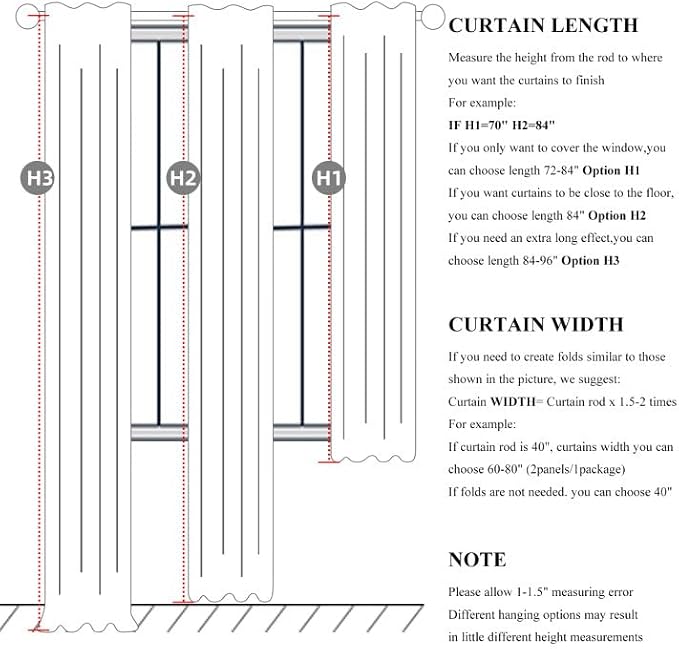 100 Percent Blackout Sliding Glass Door Curtains 120 Inches Long 2 Panels - Image 3