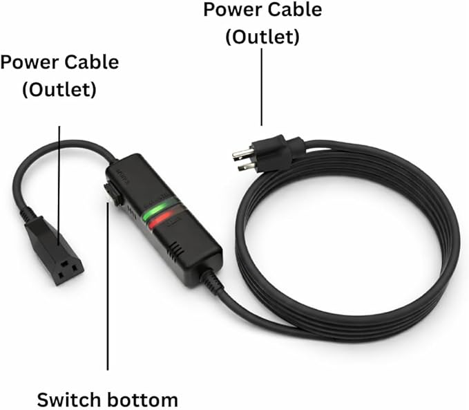 AI Smart Temperature & Moisture Switch, Roof Heat Cable Controller for Roof & Gutter De-Icing, Energy-Saving Thermostat,Waterproof Outdoor Use,Automatic On/Off Below 37°F (3°C)-Above 44°F (7°C),120V
