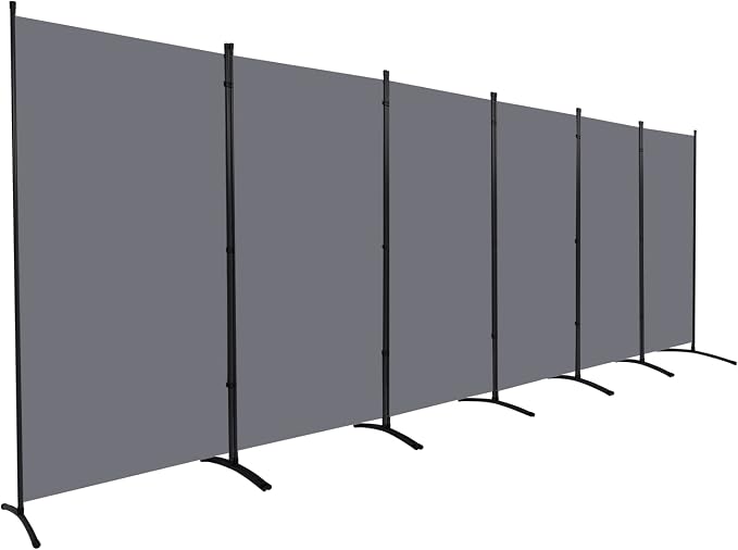 Room Divider 6FT Folding Privacy Screens, 6 Panel Partition Room Dividers | by HOMSCREENER