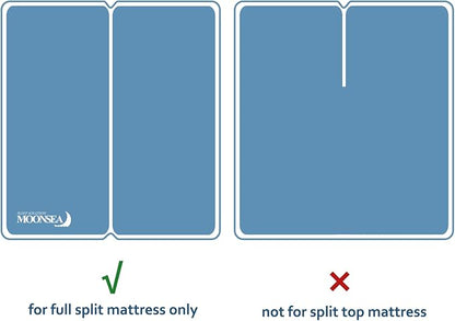 Split King Mattress Topper Protector Pad for Adjustable Bed Cover, Quilted, Breathable, Absorbent, Fitted Sheet Style, Machine Washable