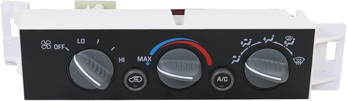 DICMIC A/C Heater Control Panel Climate Control Module Without Rear Window Defogger Switch for 1996-2000 Chevy GMC C1500 C2500 C3500 K1500 K2500 K3500 Suburban Yukon Replace# 599-007, 15-72548