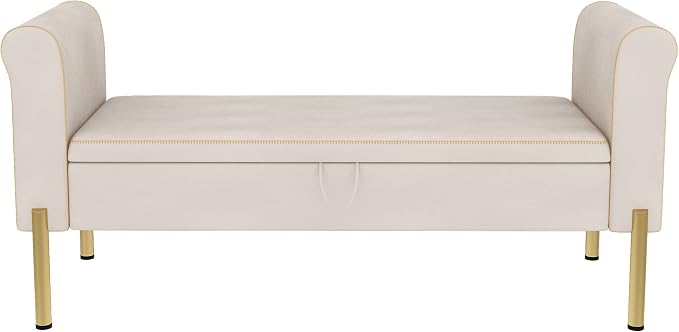 Alunaune Upholstered Storage Bench - Image 9