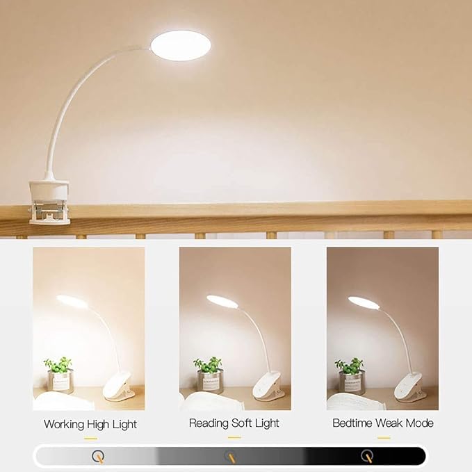 Clip on Reading Lamp, Battery Powered - Image 3