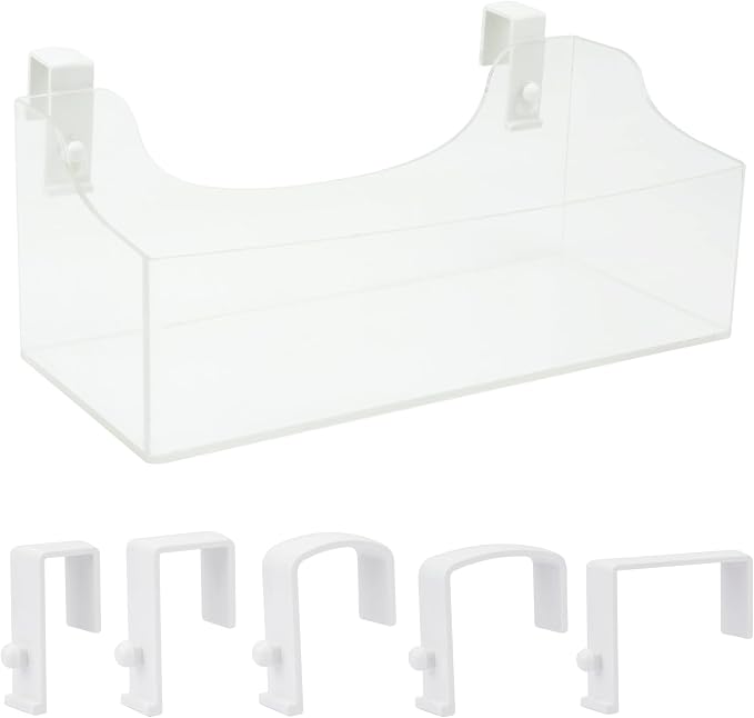 Acrylic Hanging Bedside Shelf by MATIMASU