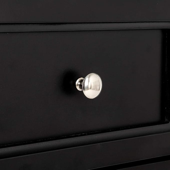 Bonnlo Black Nightstand with 2 Drawers, Night Stands - Image 6