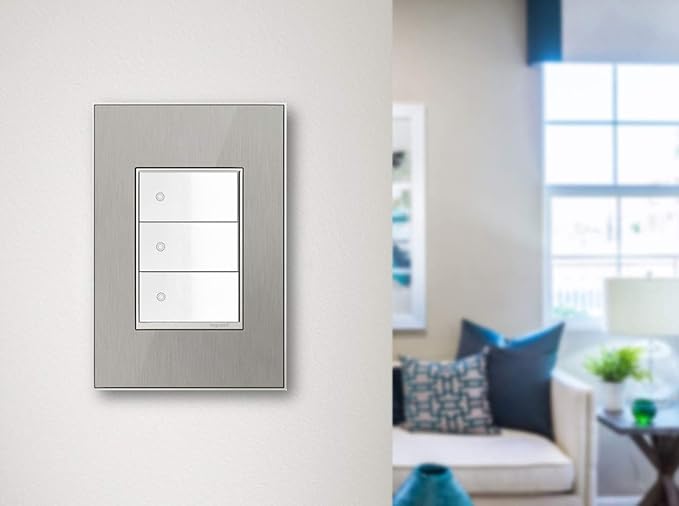 Legrand adorne 1-Gang + Wall Plate (1, Mirror White on White)