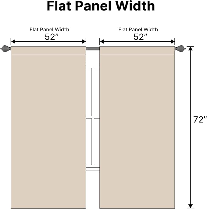 H.VERSAILTEX Blackout Curtains Thermal Insulated Window Treatment Panels Room - Image 7