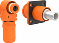 1 Set Battery Energy Storage Connector, 100A 16mm² High Current Connectors Quick Plug Terminal Orange Right Angle Plug and Socket IP67 Waterproof Power Adapter Crimping Wiring (100A, Orange)