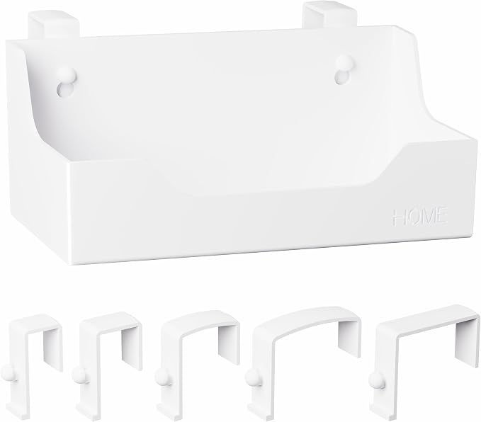 Bedside Caddy Hanging Storage Basket Little Size Plastic Beside Shelf Hang-on by MATIMASU