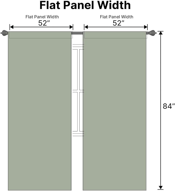 H.VERSAILTEX Blackout Curtains Thermal Insulated Window Treatment Panels Room - Image 7
