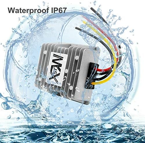 DC 24V to DC 12V Step Down Output 15A 180W Reducer Regulator Buck Converter Module for Auto Car Truck Vehicle Boat Solar System (15A)