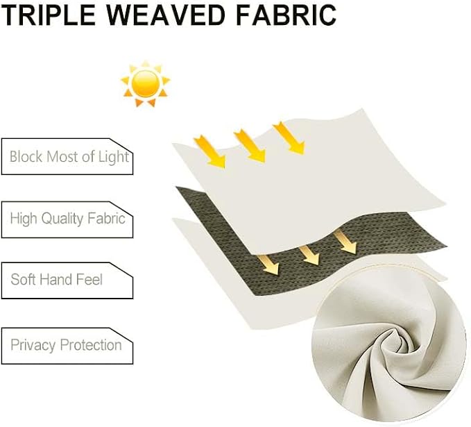 DWCN Blackout Curtains for Bedroom - Image 7
