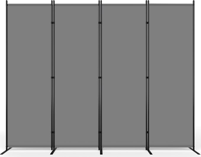 AKTOP 4 Panel Room Divider, Non-See-Through Freestanding Screen - Image 9